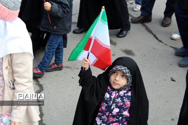 راهپیمایی 22 بهمن ماه در مراغه