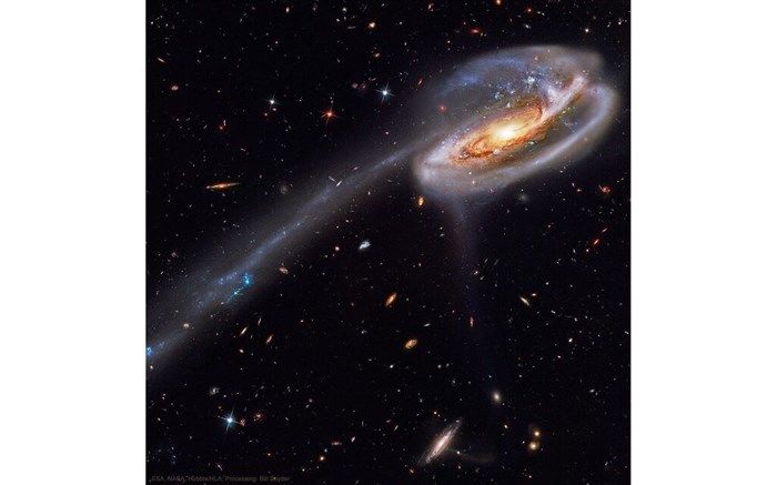 کهکشان "بچه قورباغه" زیر ذره‌بین چاندرا + تصویر