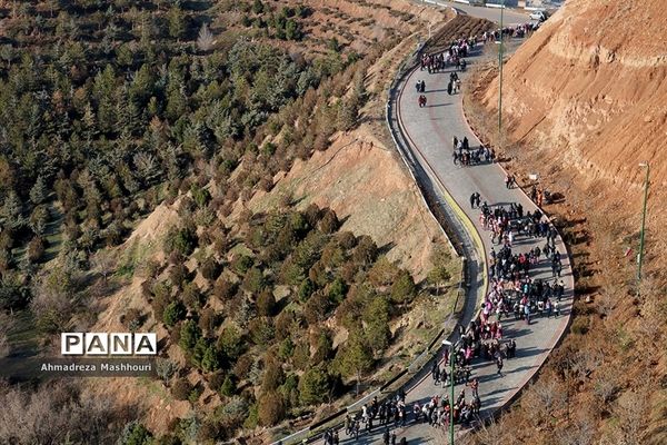 همایش بزرگ کوهپیمایی دانش‌آموزان دختر نواحی پنجگانه تبریز