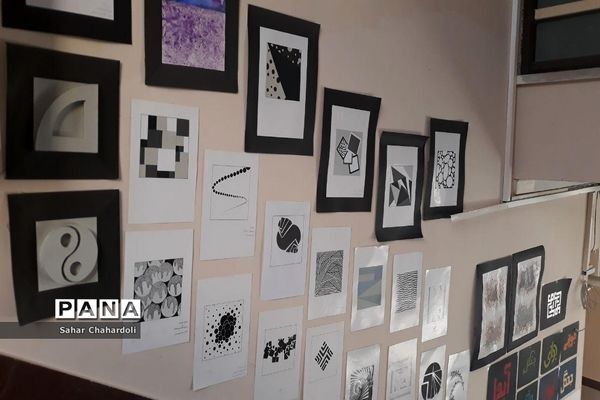 برگزاری نمایشگاه هنرهای تجسمی و گرافیک در هنرستان تهذیب همدان