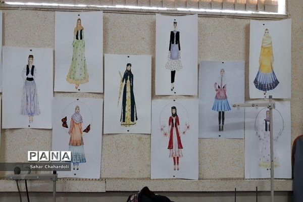 برگزاری نمایشگاه طراحی دوخت در هنرستان تهذیب همدان