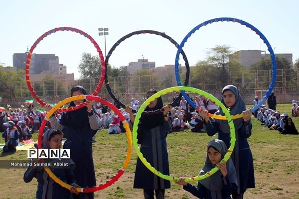 مانور  مشترک 2000نفری یاوران انقلاب نواحی یک و سه اهواز، کارون و باوی