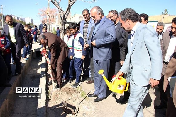 برگزاری آیین درختکاری  دردبستان پسرانه سما بیرجند