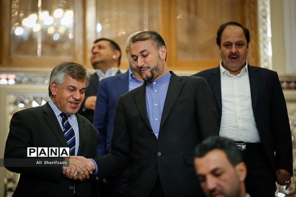 دیدار علی لاریجانی با رئیس مجلس عراق