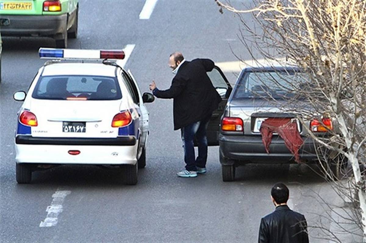 برخورد پلیس راهور تهران با تخلفات مخدوشی پلاک