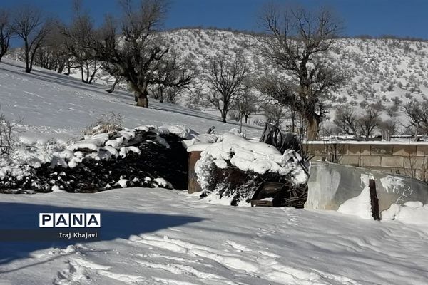 روستای سررگ از توابع شهرستان دهدز در خوزستان سپید پوش شد