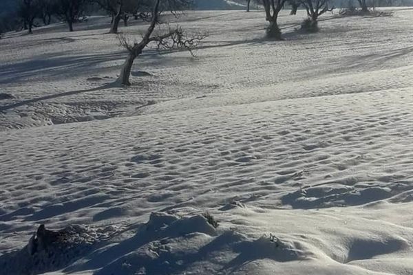 روستای سررگ از توابع شهرستان دهدز در خوزستان سپید پوش شد