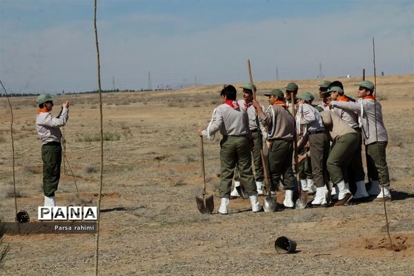 مراسم ویژه روز درختکاری در بوستان ثامن قم