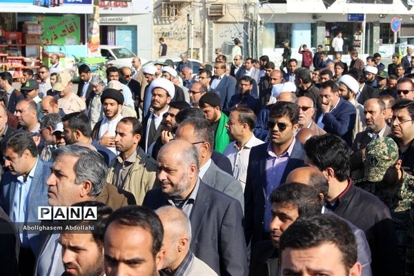 تشییع پیکر سه شهید گمنام در بوشهر-2