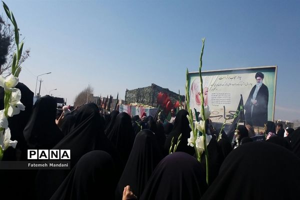 مراسم خاکسپاری  شهدای گمنام در ملارد
