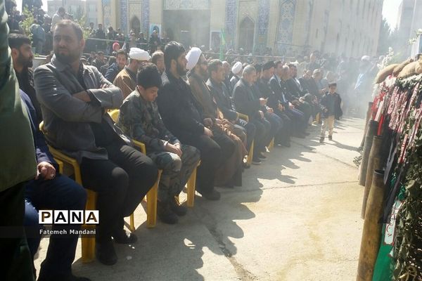 مراسم خاکسپاری  شهدای گمنام در ملارد