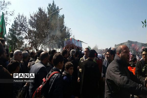 مراسم خاکسپاری  شهدای گمنام در ملارد