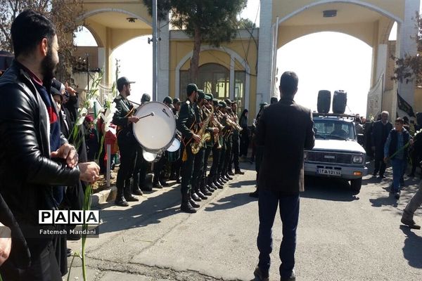 مراسم خاکسپاری  شهدای گمنام در ملارد