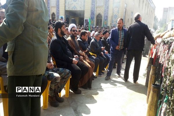 مراسم خاکسپاری  شهدای گمنام در ملارد