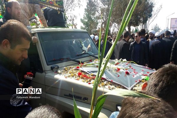 مراسم خاکسپاری  شهدای گمنام در ملارد