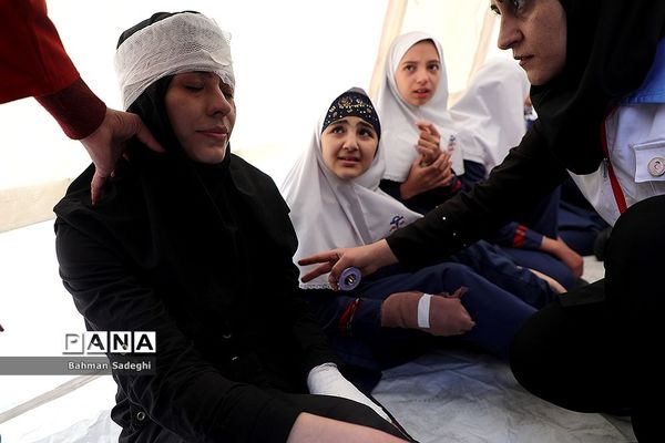 مانور آمادگی مقابله با خطرات حریق و پیشگیری از حوادث چهارشنبه آخر سال