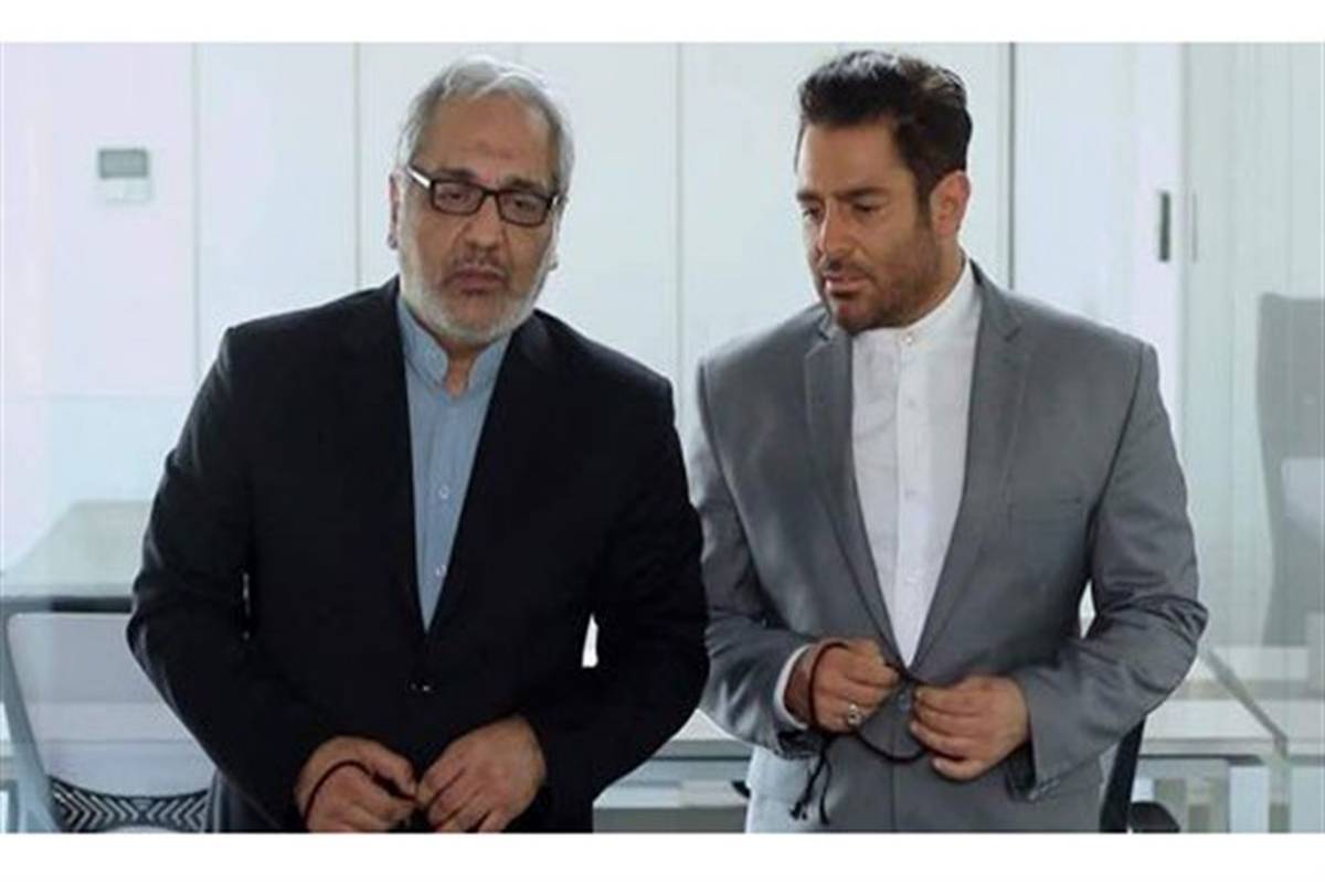 تصویر/ مهران مدیری و محمدرضا گلزار با دست‌بند و لباس زندان بر پوستر یک فیلم