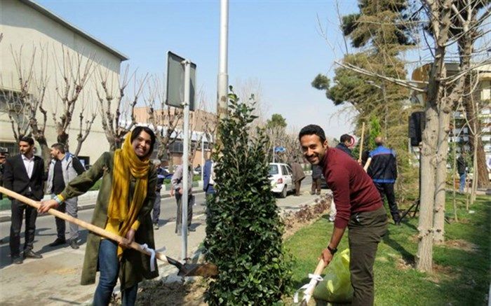 مراسم روز درختکاری متفاوت در دانشگاه شریف + تصاویر