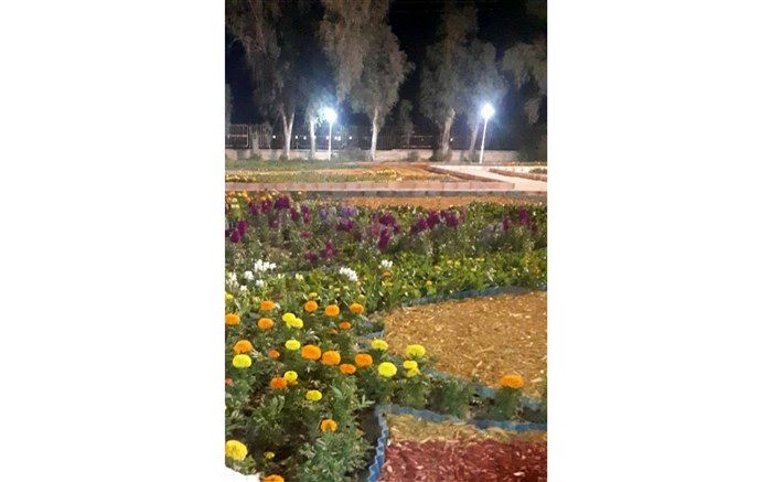 برای اولین بار در استان خوزستان باِغ  گلها در شهرستان امیدیه افتتاح شد