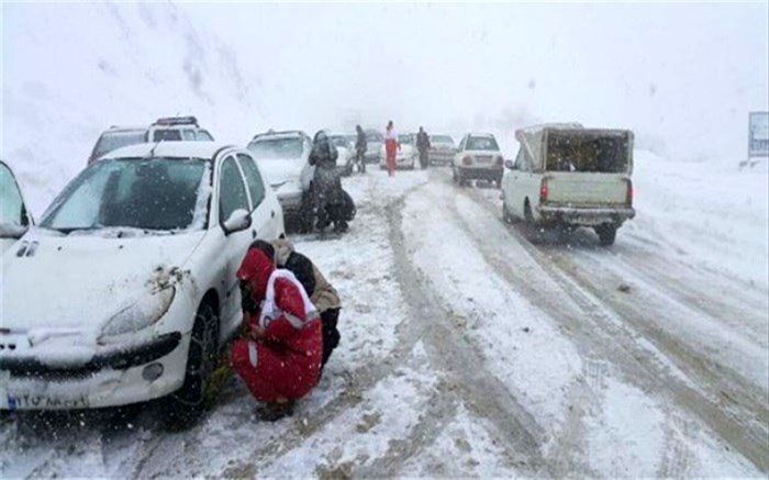 کولاک شدید در جاده کرج - چالوس