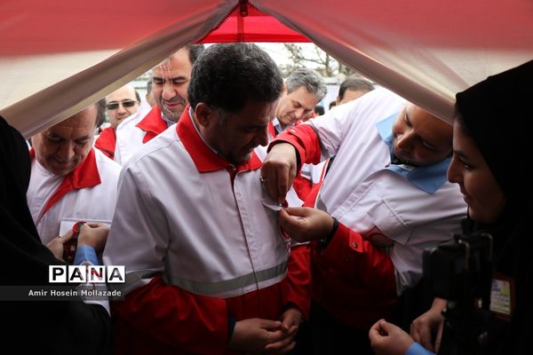 افتتاح طرح امداد نوروزی هلال احمر آذربایجان غربی