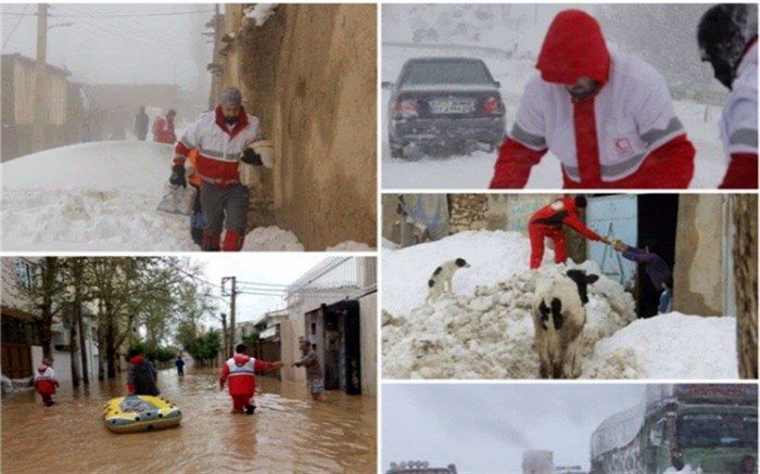 اطلاعیه هلال احمر درباره مناطق سیل‌زده و مسافرت‌های نوروزی در اوضاع نامساعد جوی