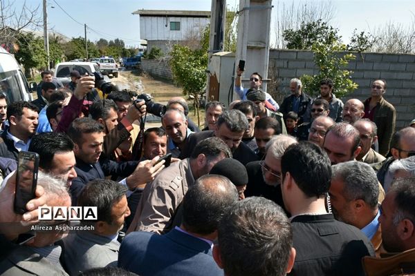 بازدید رئیس مجلس از مناطق سیل‌زده بابلسر