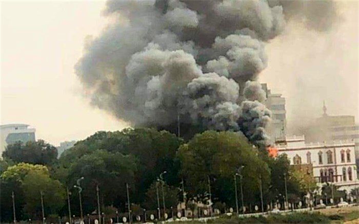 آتش‌سوزی در کاخ ریاست‌جمهوری سودان