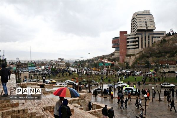 جاری شدن سیل و امدادرسانی در شیراز