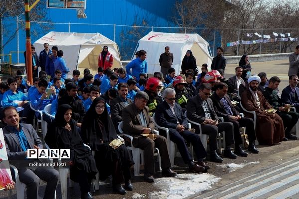 برگزاری مانور پیشگیری از حوادث چهارشنبه‌سوری در همدان