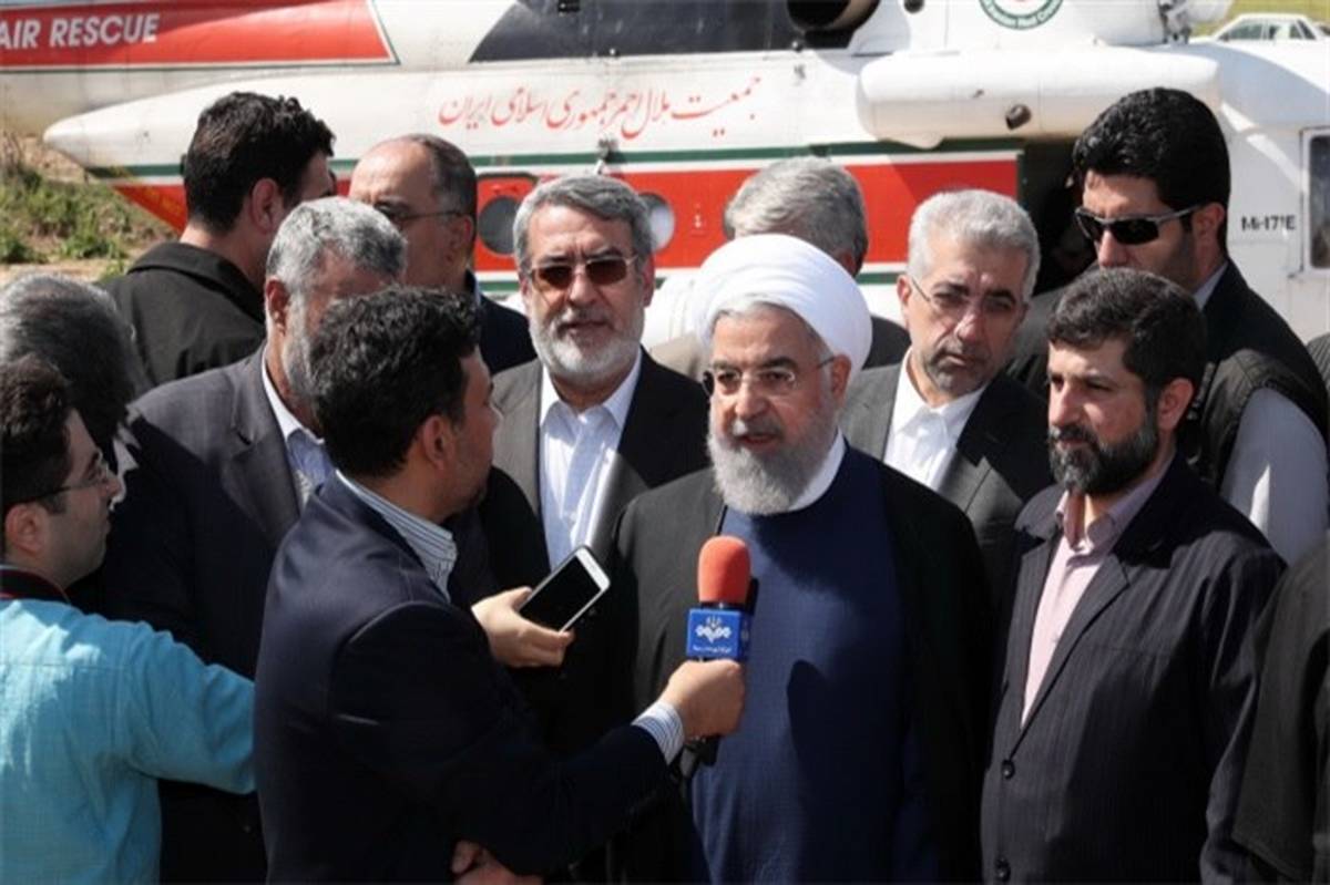روحانی: مصمم به تکمیل پروژه آبیاری نوین550 هزار هکتار از اراضی کشاورزی خوزستان هستیم