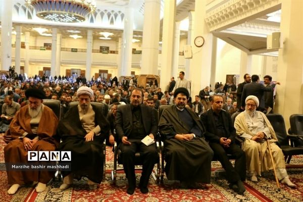 مراسم بزرگداشت جانباختگان حادثه سیل در شیراز