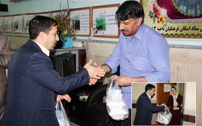توزیع غذای متبرک حضرت درستادهای اسکان آموزش و پرورش استان قم