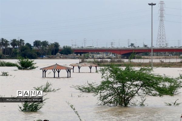 افزایش سطح آب رود کارون در اهواز