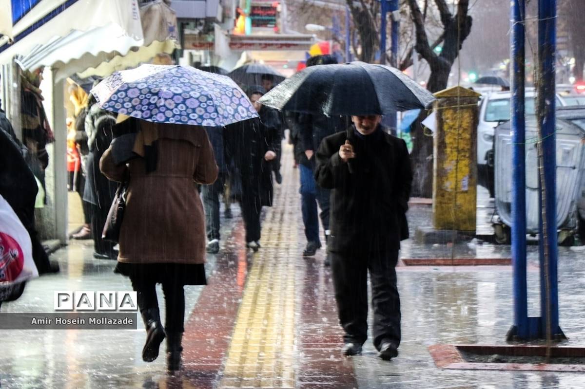 بارش باران در ۲۲ استان