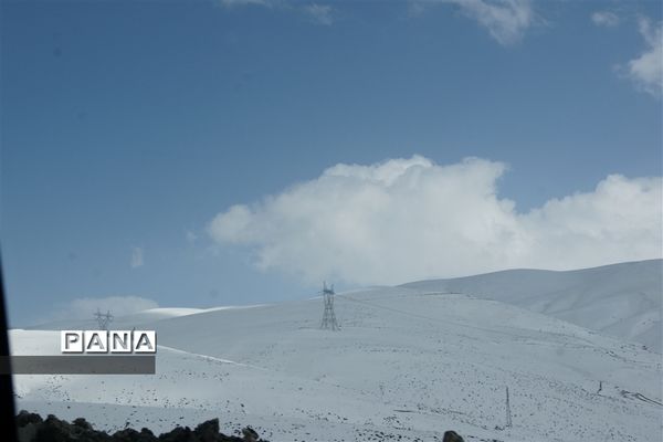 برف بهاری درگردنه اسدآباد همدان