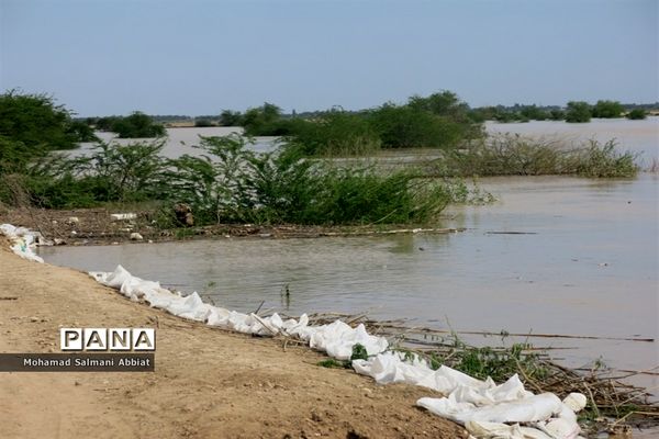طغیان رودخانه کارون در بخش اسماعیلیه اهواز