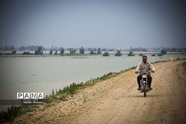 نگرانی مردم از سیل احتمالی در شیبان خوزستان