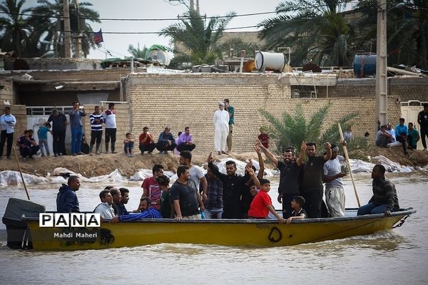 سیل در شهرستان‌ کارون