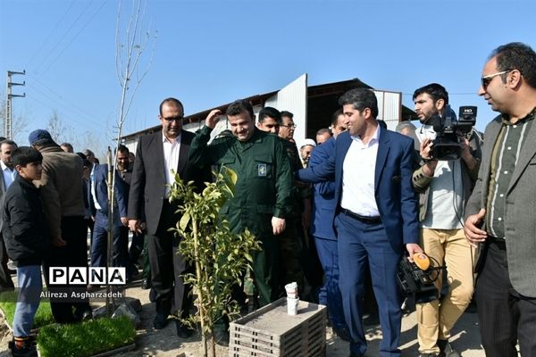 آیین اولین نشاء مکانیزه برنج کشور در روستای باقرتنگه بابلسر