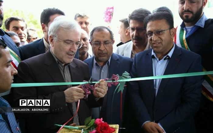 افتتاح بخش های جدید بیمارستان نبی اکرم(ص) شهرستان خنج با حضور وزیر بهداشت