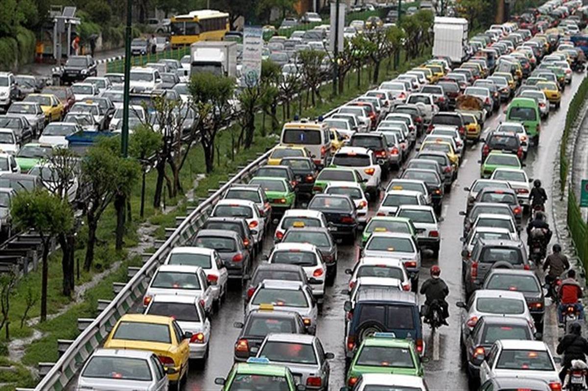 وضع ترافیک معابر بزرگراهی تهران در صبح یکشنبه