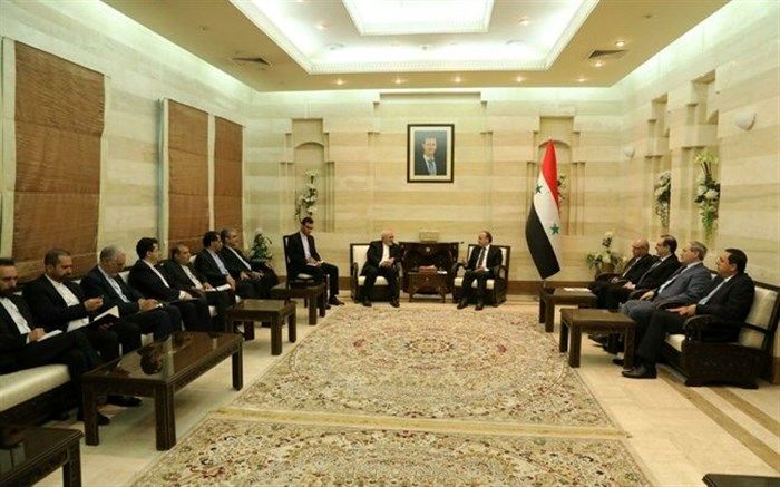 ظریف  بانخست وزیر سوریه دیدار کرد