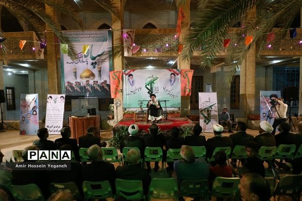 مراسم گرامیداشت سالروز تاسیس سپاه پاسداران انقلاب اسلامی با حضور آیت الله خاتمی در جزیره کیش