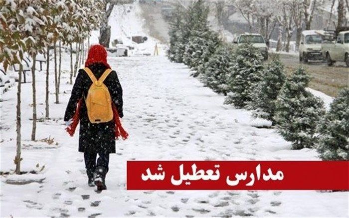 برف و سرما مدارس اردبیل را به تعطیلی کشاند