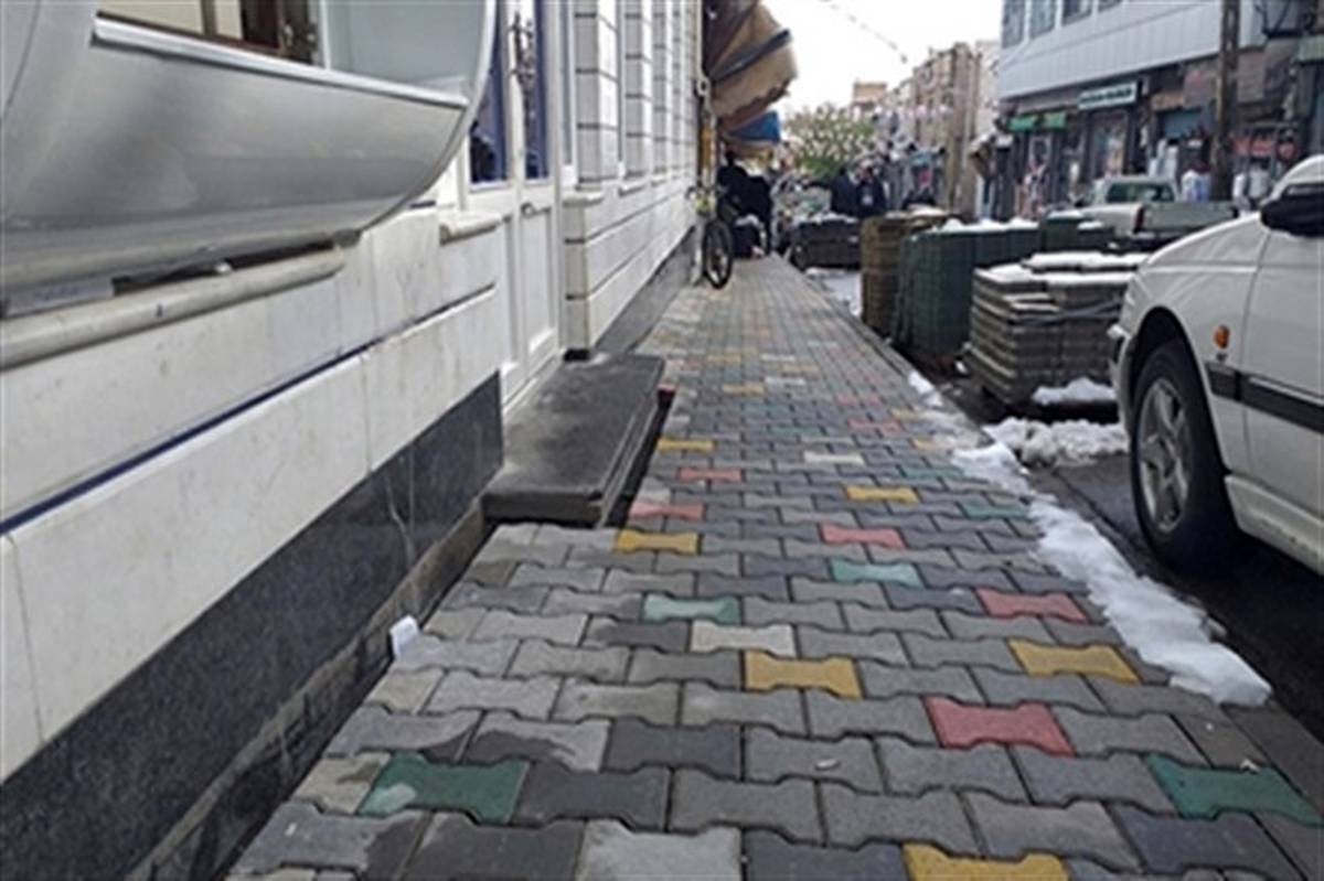 اتمام عملیات طرح کف سازی و بهسازی منشعبات خیابان شهید مطهری