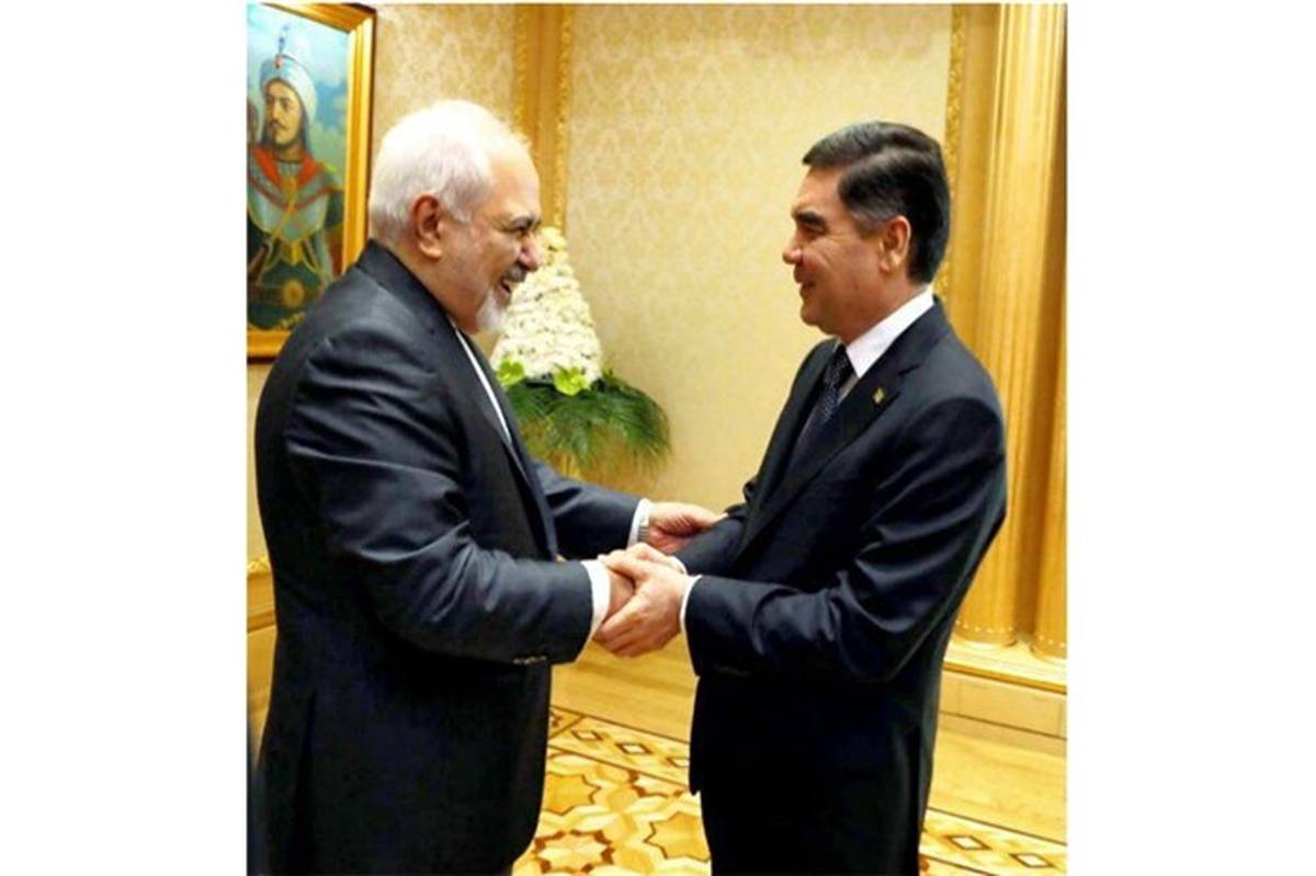 ظریف با رئیس‌جمهوری ترکمنستان دیدار کرد