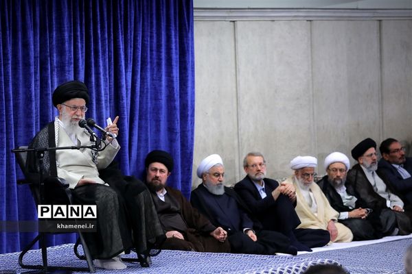 دیدار مسئولان نظام با مقام معظم رهبری