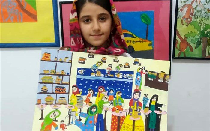 درخشش عضو کانون خوزستان در مسابقه بین‌المللی نقاشی سازمان جهانی بهداشت
