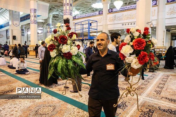 مراسم ترتیل خوانی عمومی قرآن  در حرم حضرت فاطمه معصومه (س)